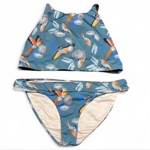 Patigonia Turquoise Bird Bikini/Tankini Swimsuit, XL